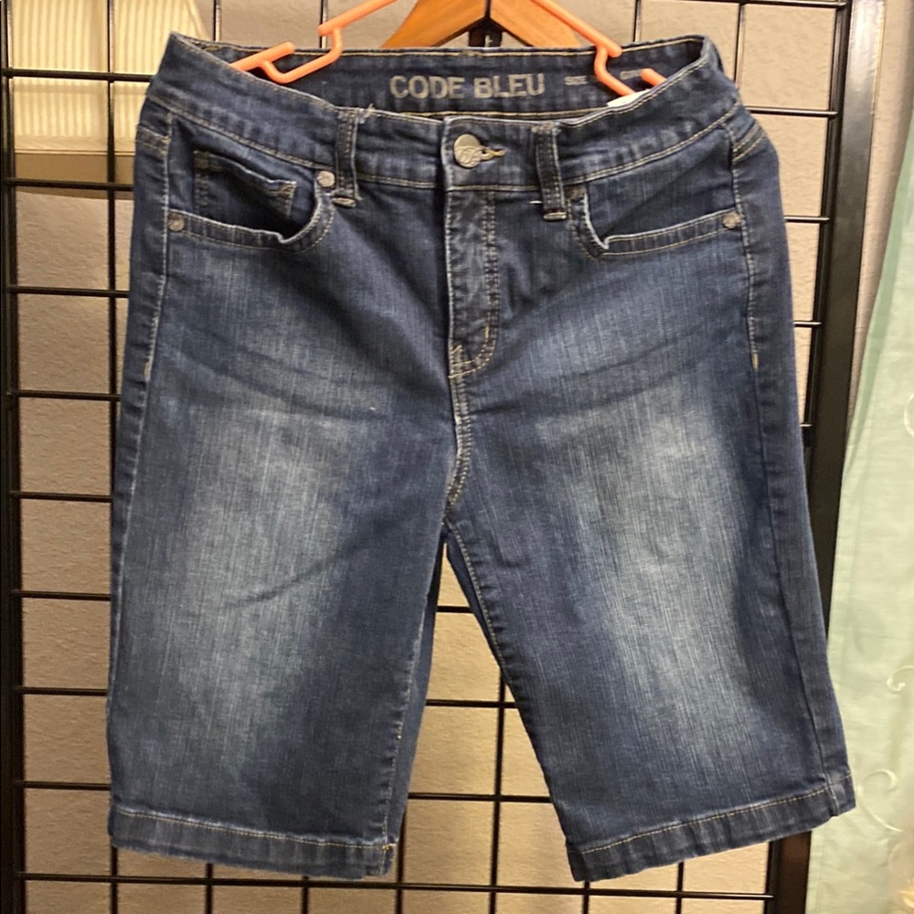 Code Bleu Women's Blue Denim Shorts